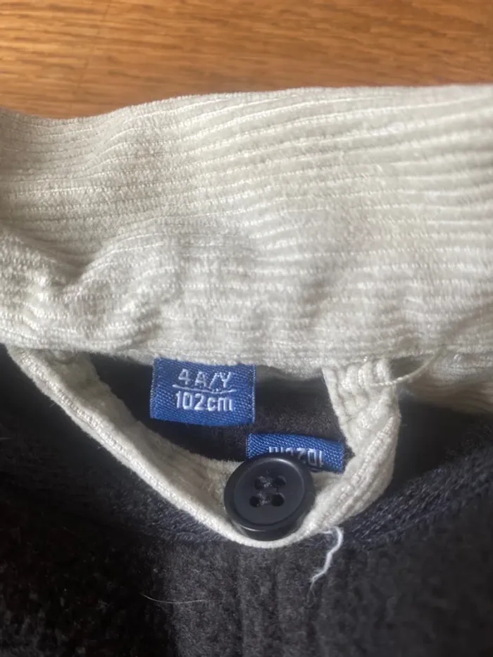 Veste 2/1 velours beige doublure polaire amovible - photo numéro 2