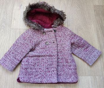 Manteau hiver fille 18-24 mois
