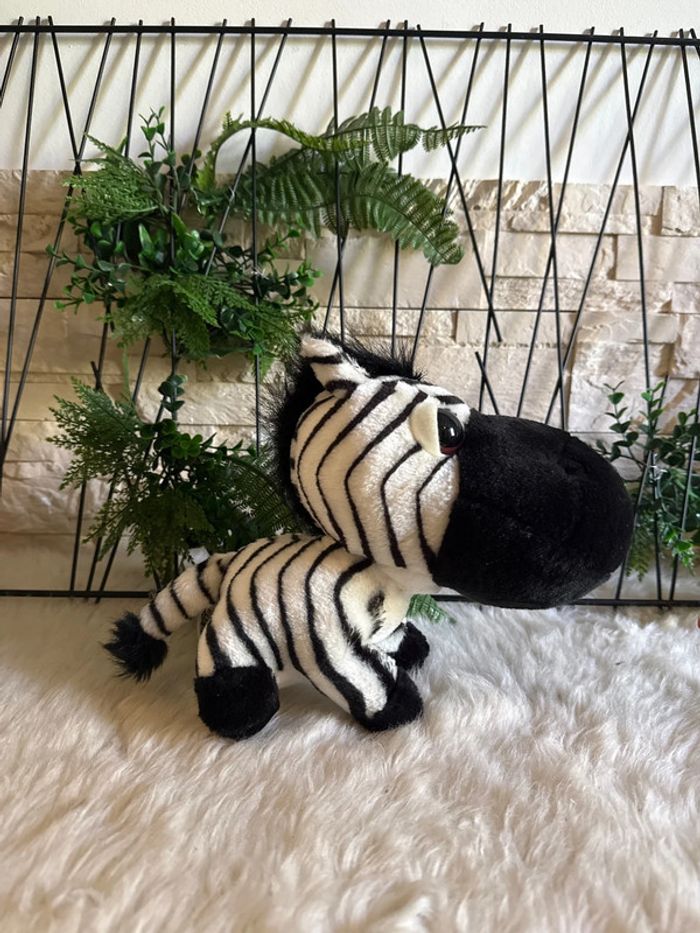 Peluche Vintage Zèbre Bigheads - TBE - photo numéro 3