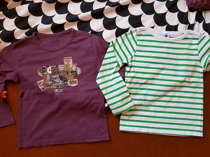 Lot de 2 tee shirts manches longues 6 ans