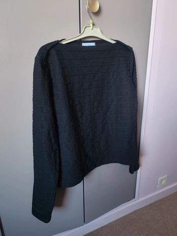 Top manches longues noires Anne Fontaine made in France 38