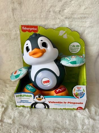 Fisher-Price - Valentin Le Pingouin Linkimals Vf - Jouet D'Éveil - 9 Mois Et plus