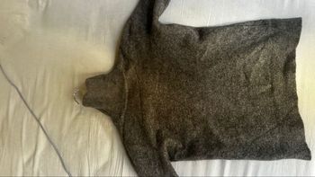 Col roulé cachemire gris