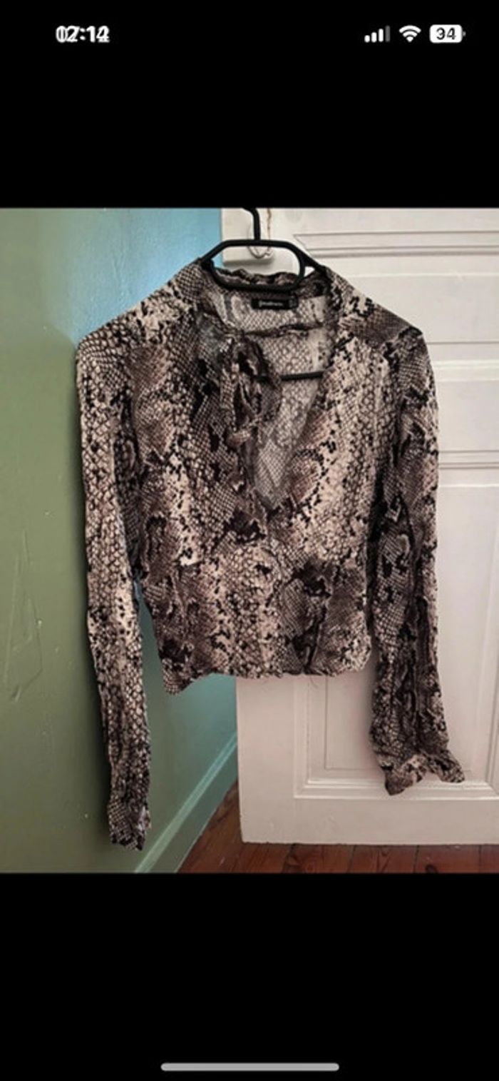 Top ou blouse manches longues stradivarius taille L
