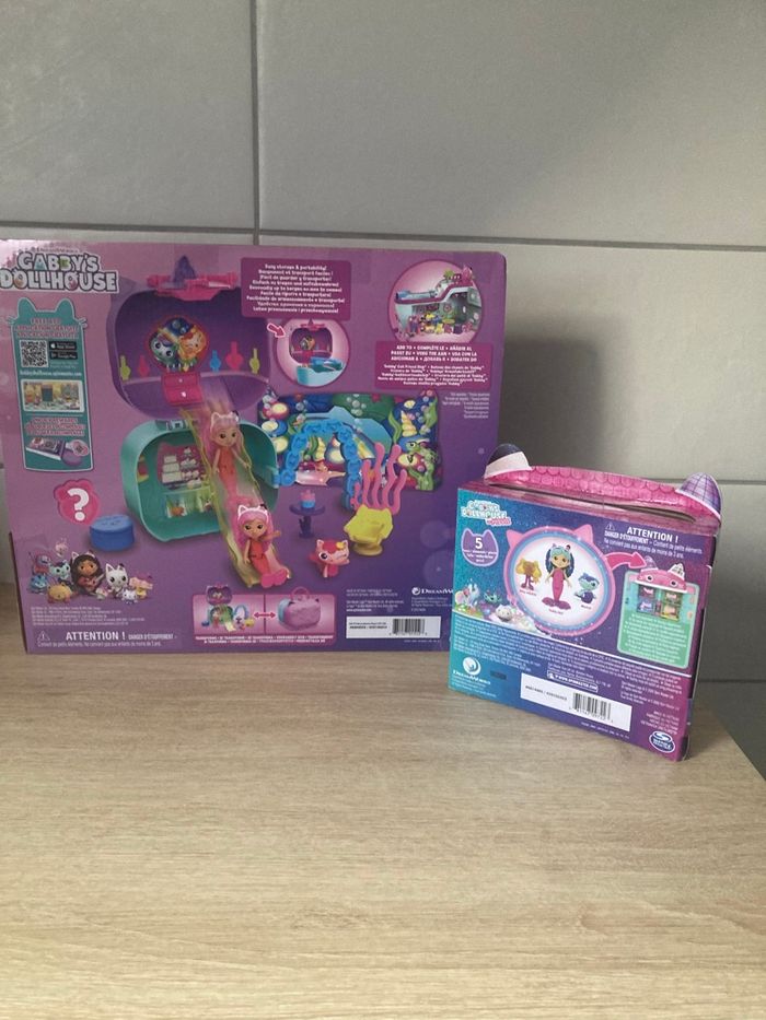 Lot Gabby’s Dollhouse coffret de voyage Paradis des sirènes avec accessoires et personnages  et amis mer-veilleux neuf sous blister - photo numéro 4