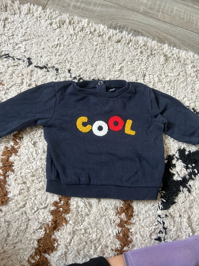 Sweat bébé bleu marine