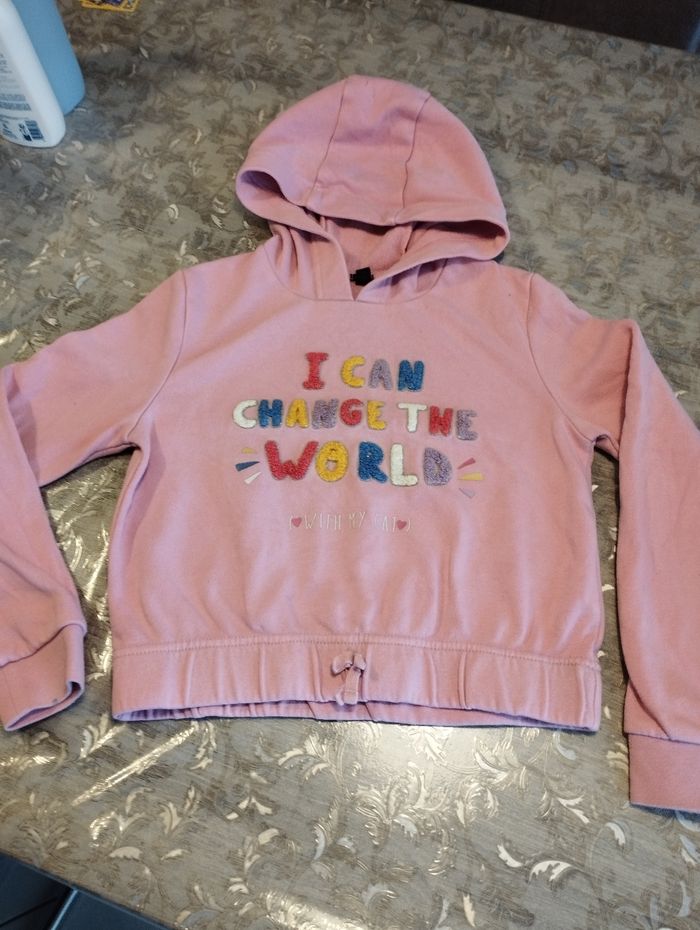 Pull à capuche 10 ans fille