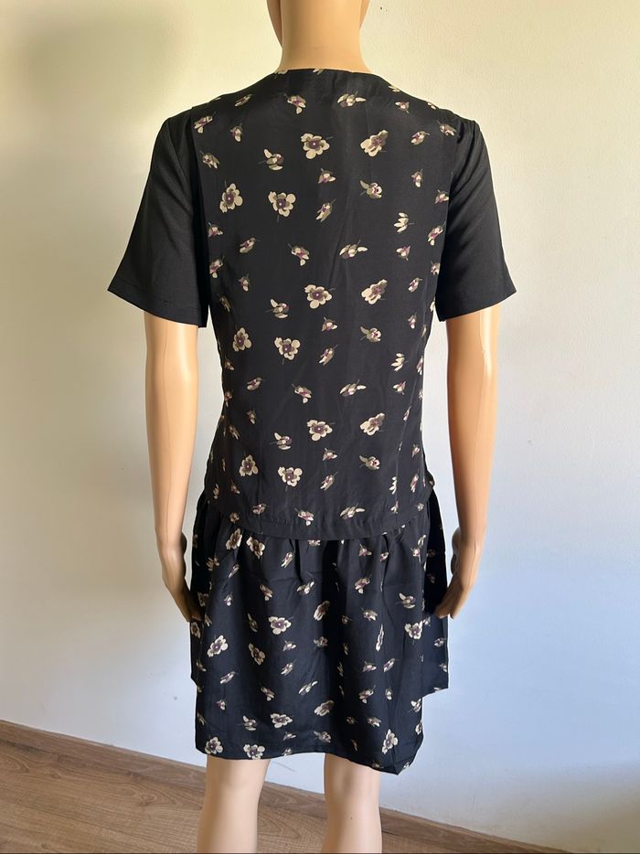 Robe noire et beige neuve à manches courtes See U Soon taille M (valeur 39€) - photo numéro 5