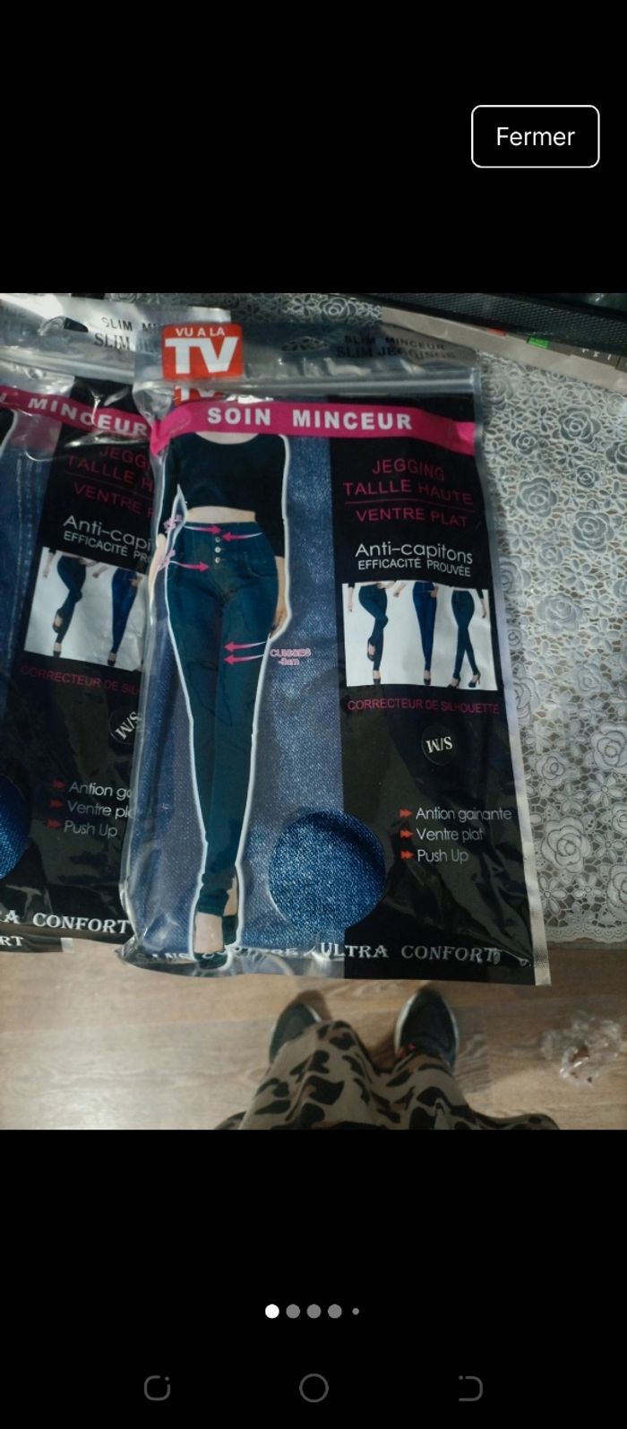 Leggings ventre plat effet Jean - photo numéro 3