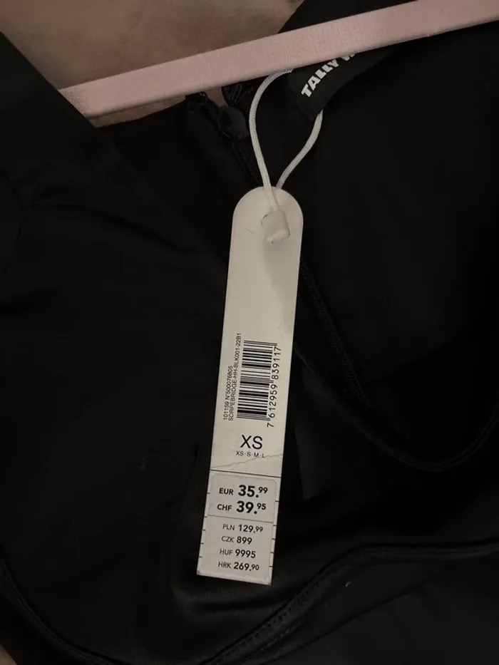 Robe courte noir TallyWeijl XS - photo numéro 2