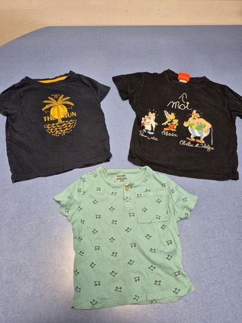 Lot 3 tee shirt manche courte 3 ans