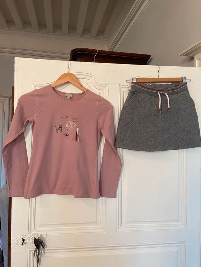 Lot de 1 teeshirt manches longues, 1 slim et une jupe Cyrillus et Okaïdi taille 14 ans. - photo numéro 16