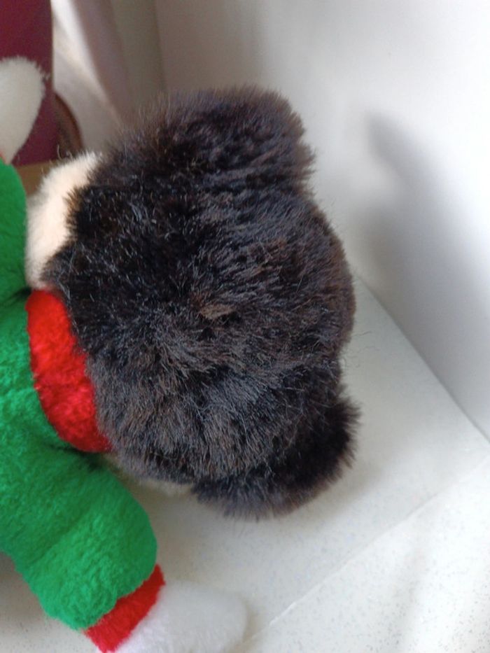 Peluche plush vtg vintage Disney nounours Teddy Bear loup Wolf 3 cochon pig bébé babies baby - photo numéro 12