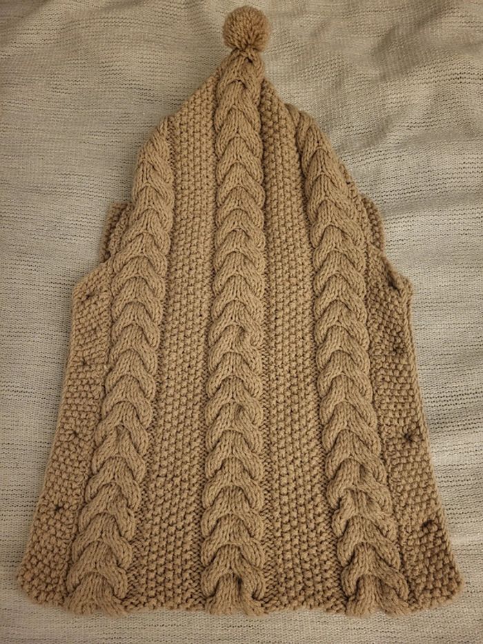 Chancelière en tricot faite main Naissance - photo numéro 3