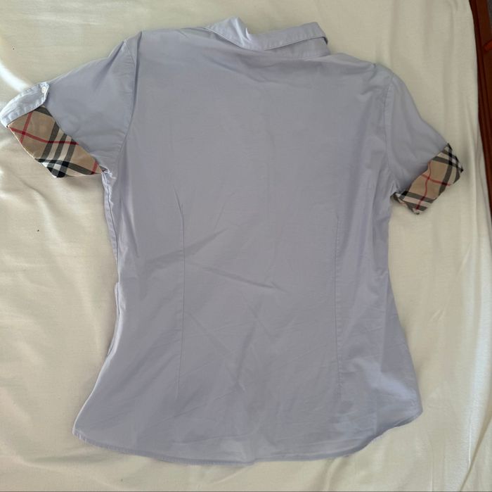 Chemise bleu ciel Burberry - Taille 42 - photo numéro 2