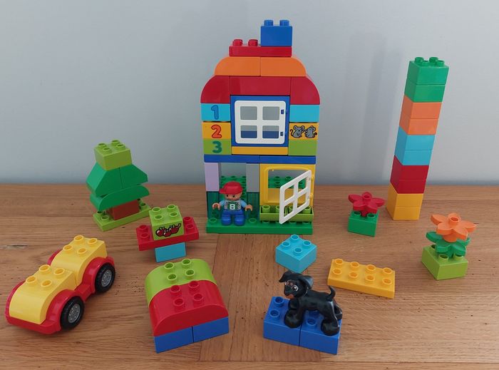 Boîte + blocs de constructions Lego Duplo - photo numéro 2