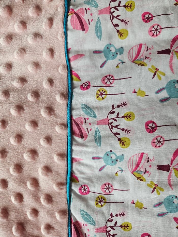 Couverture fée de la forêt rose et bleu - photo numéro 2