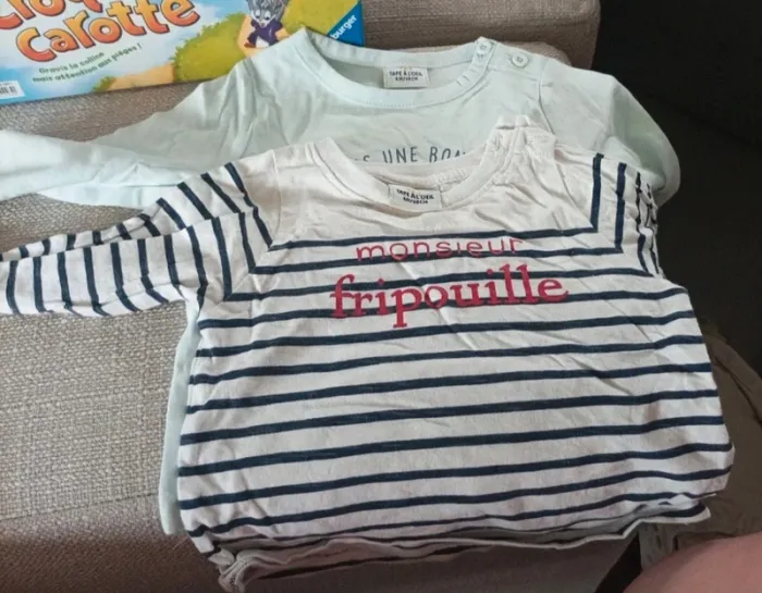 Lot t-shirt 6 mois