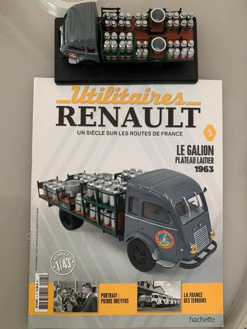 Utilitaires Renault le galion plateau laitier 1963 numéro 5 Hachette😺