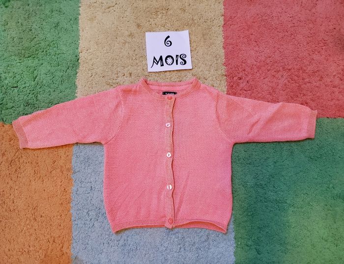 Veste / Gilet à manches longues fille - 6 mois - Kiabi - TBE