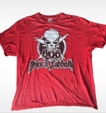 T shirt black sabbath mixte