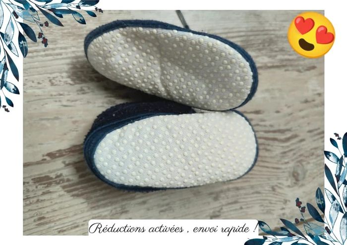 Lots chaussons bébé + mouffles - photo numéro 7