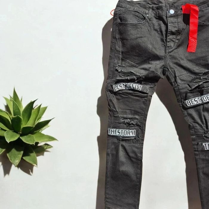 Jeans homme noir 🌹W38/52🌹 - photo numéro 4