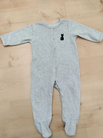 Pyjama velours 12M