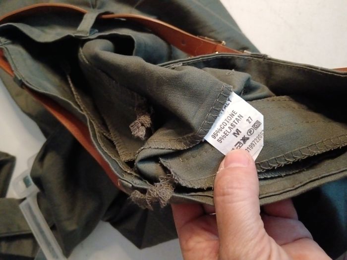 Pantalon kaki avec ceinture - photo numéro 3