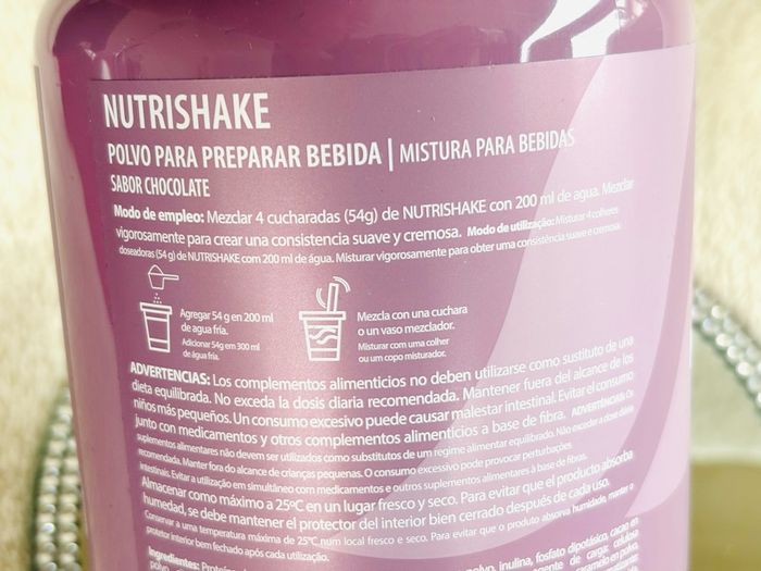 Nutrishake Farmasi Nutriplus 540g sabor chocolate - photo numéro 3