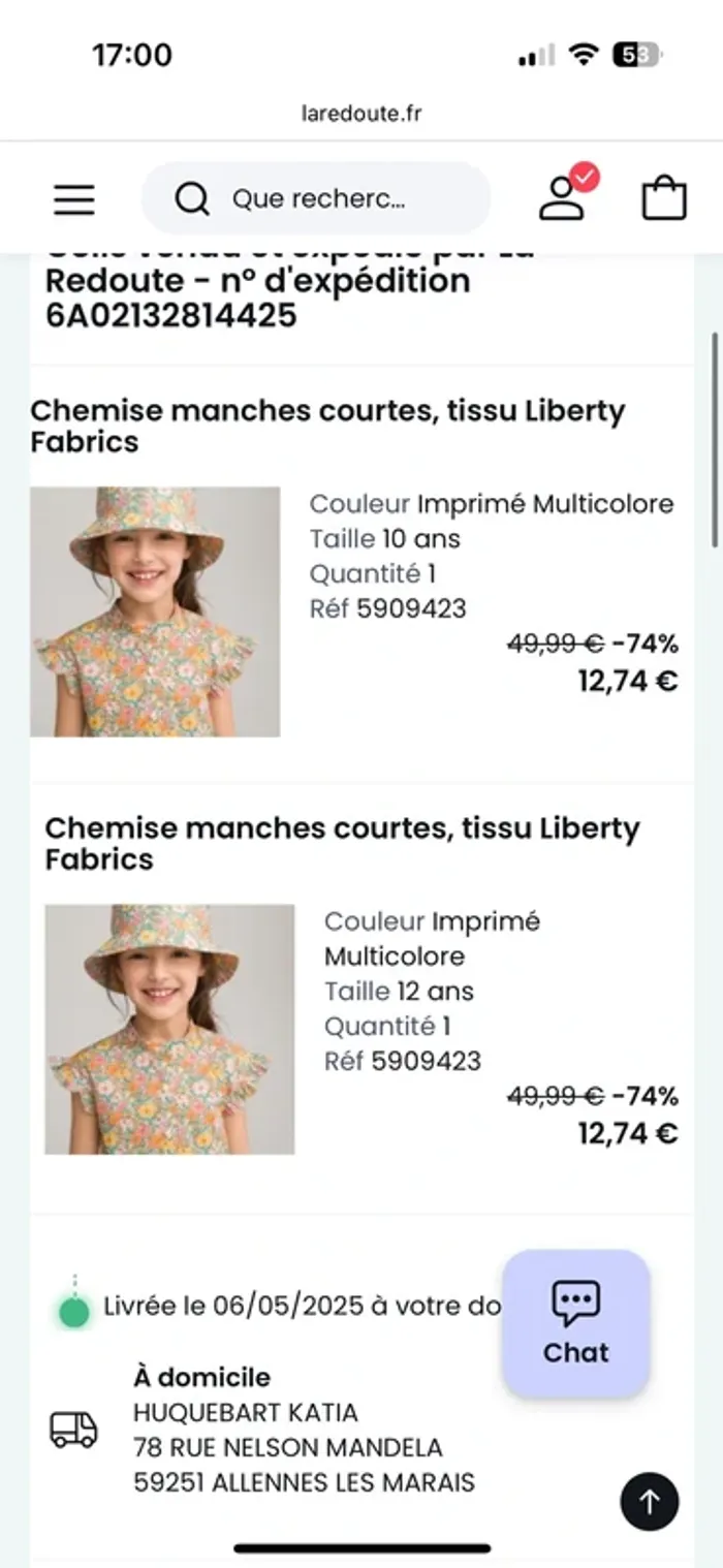 Chemise Liberty fille - photo numéro 3