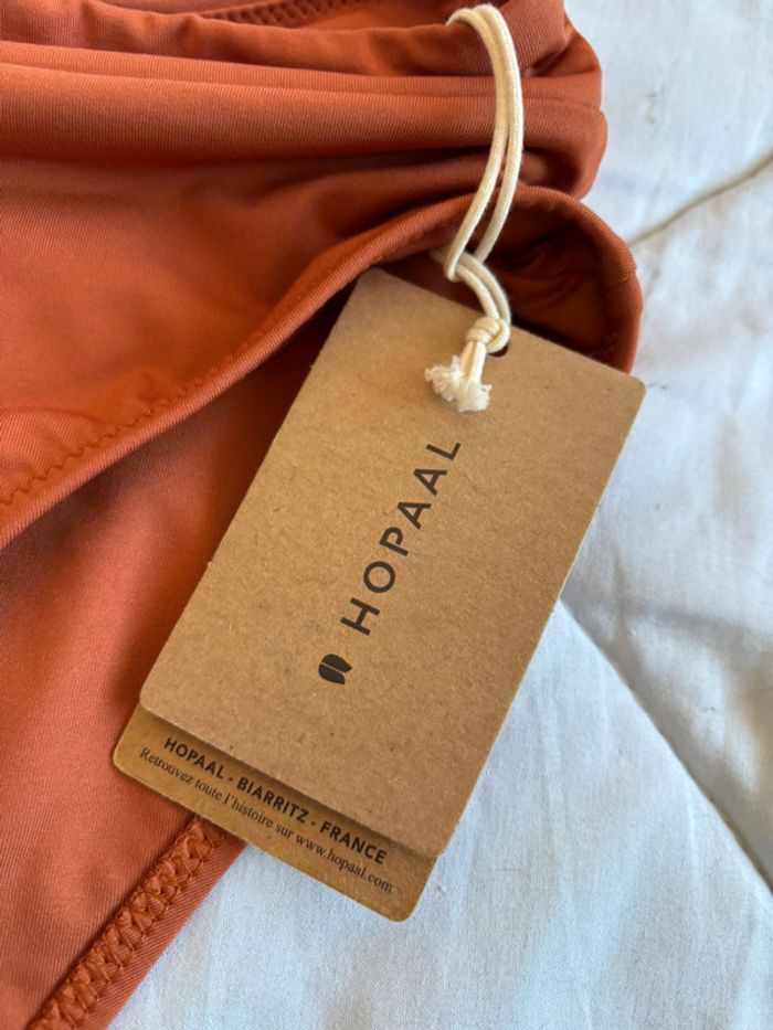 Bas de maillot de bain Hopaal eco responsable orange brique ocre taille XS/34 neuf - photo numéro 2
