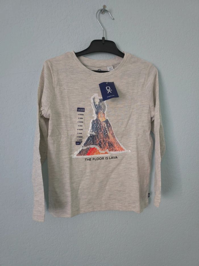 Pull enfant sequins taille 4 ans neuf - photo numéro 2