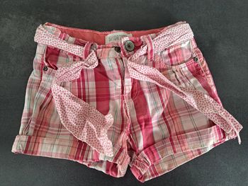 short vichy okaidi 3 ans avec ceinture