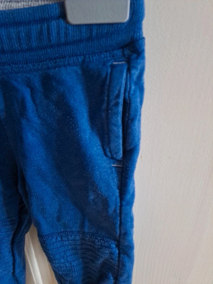 Pantalon souple jogging bleu 18mois kiabi - photo numéro 3