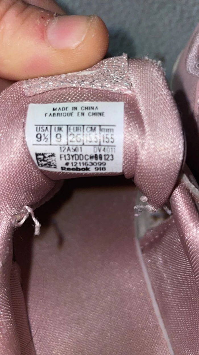 Baskets Reebook rose pointure 26 - photo numéro 6