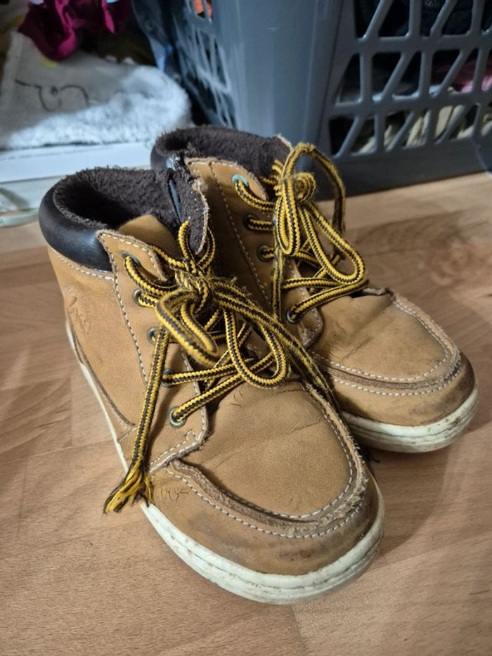 Chaussures montantes camel