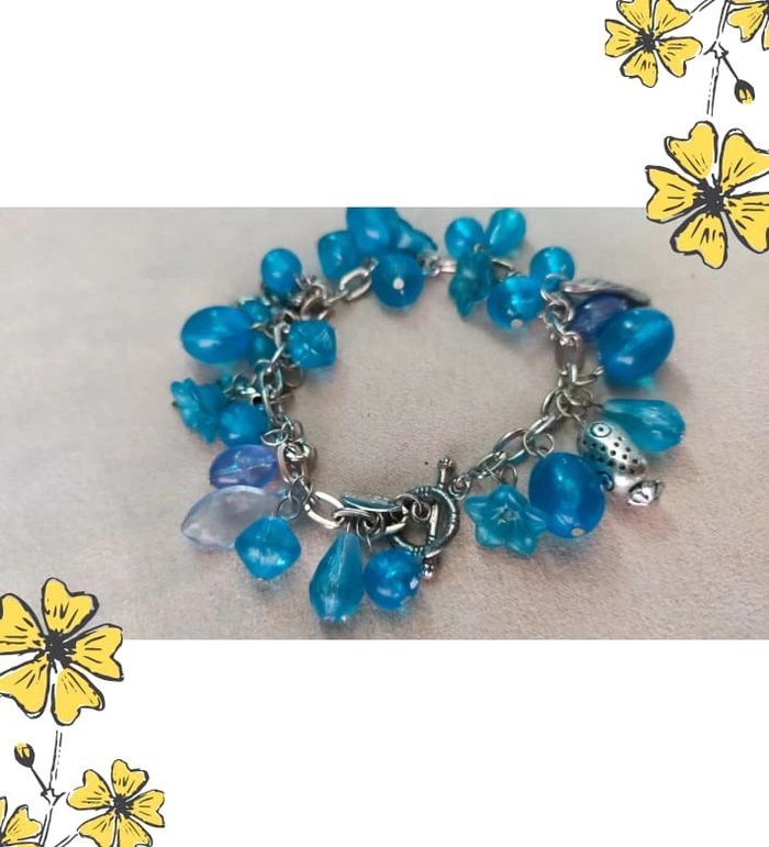 Bracelet signé BVYR bleu & violet - Collection Brume Bleue - Idée Fête des Mères 💙 - photo numéro 6