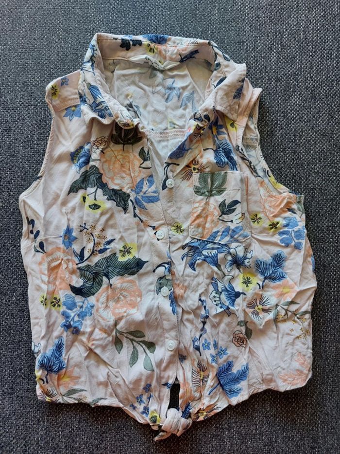 Chemisier débardeur noué au nombril 10 ans - photo numéro 3