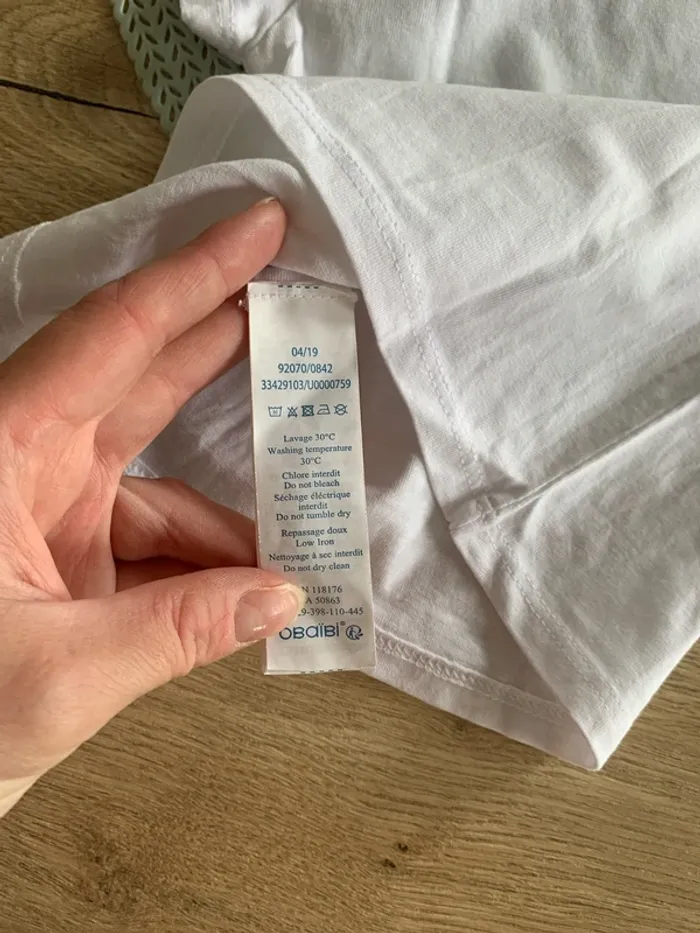 Lot de 2 t-shirt fille  9mois - obaibi - photo numéro 9