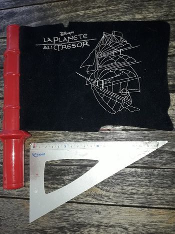 planète au trésor de disney drapeau