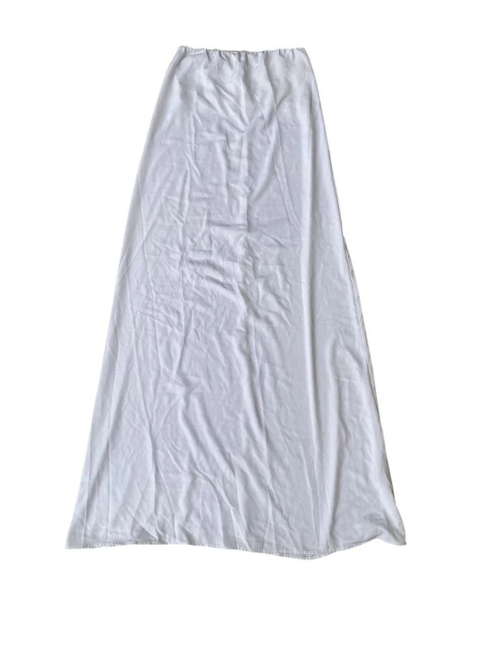 Longue robe bustier blanche taille 40