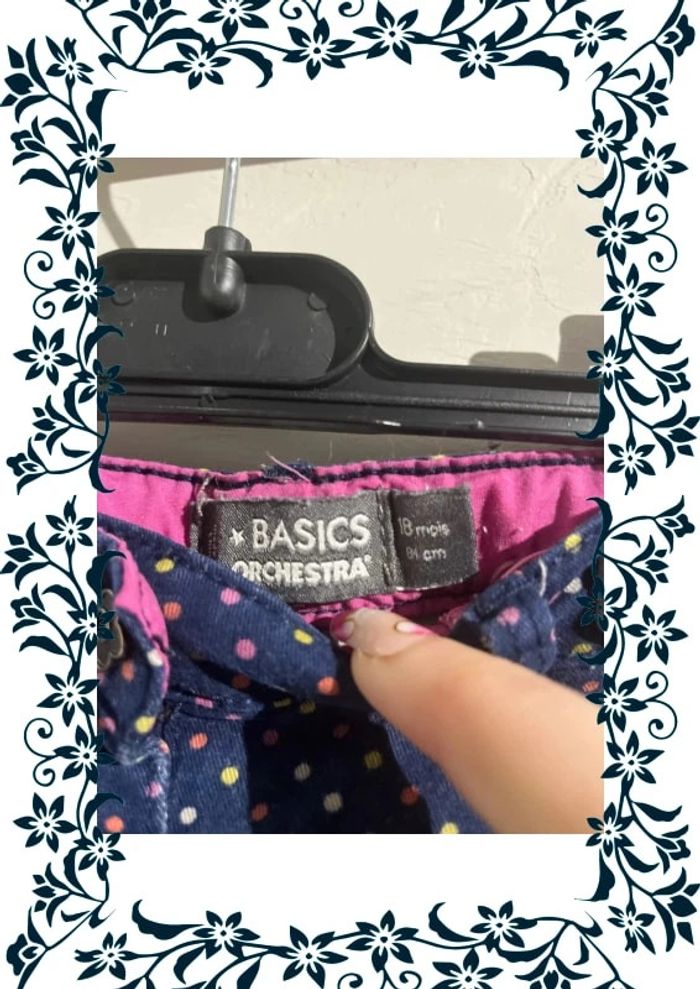 Pantalon à pois multicolore 18 mois - photo numéro 2