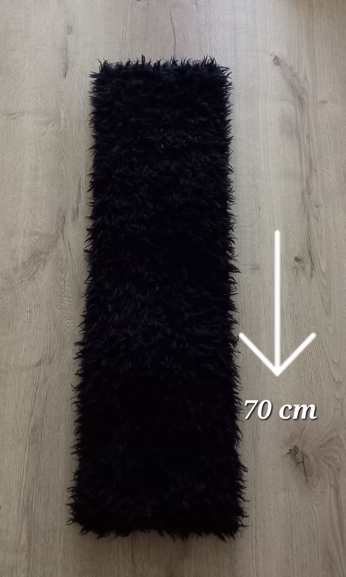 Écharpe tour de cou noire. - photo numéro 3