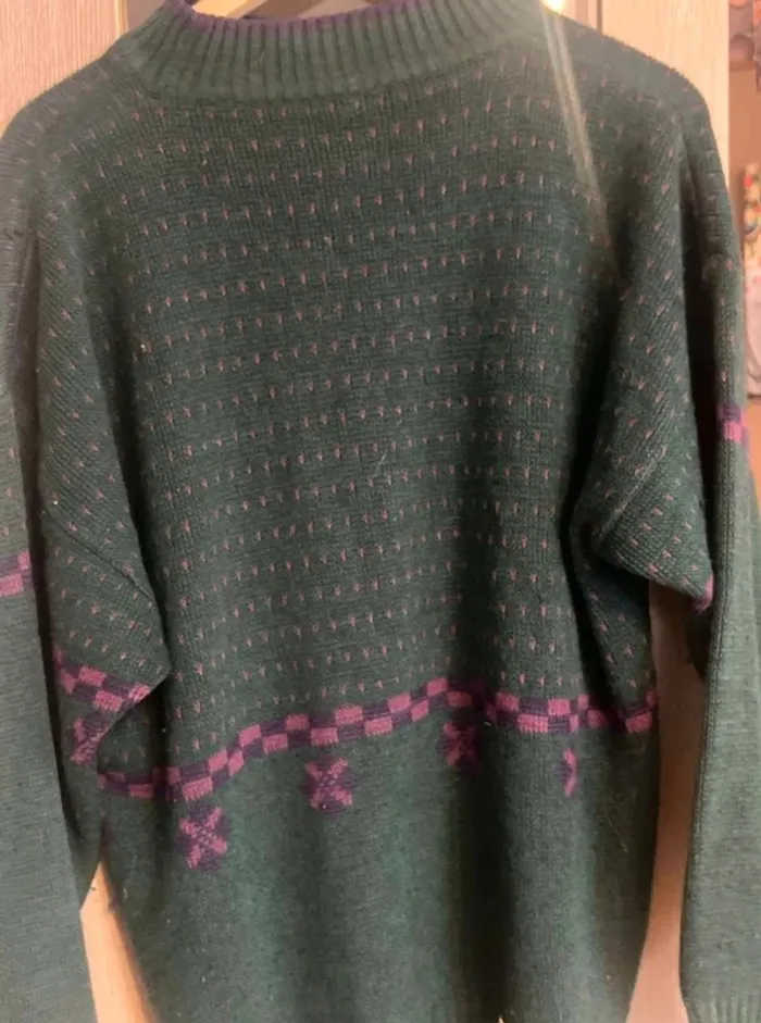 Superbe pull vintage laine stylé oversize - photo numéro 3