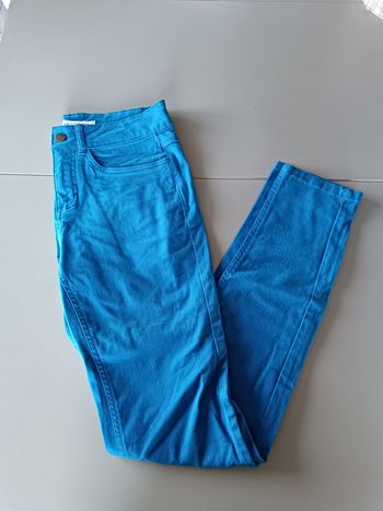 Pantalon bleu électrique galerie Lafayette taille 34