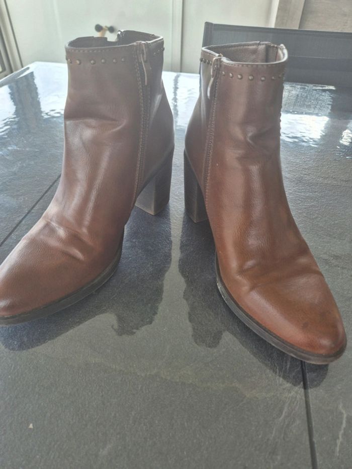 Boots Femme Footside Simili Cuir - Taille 38