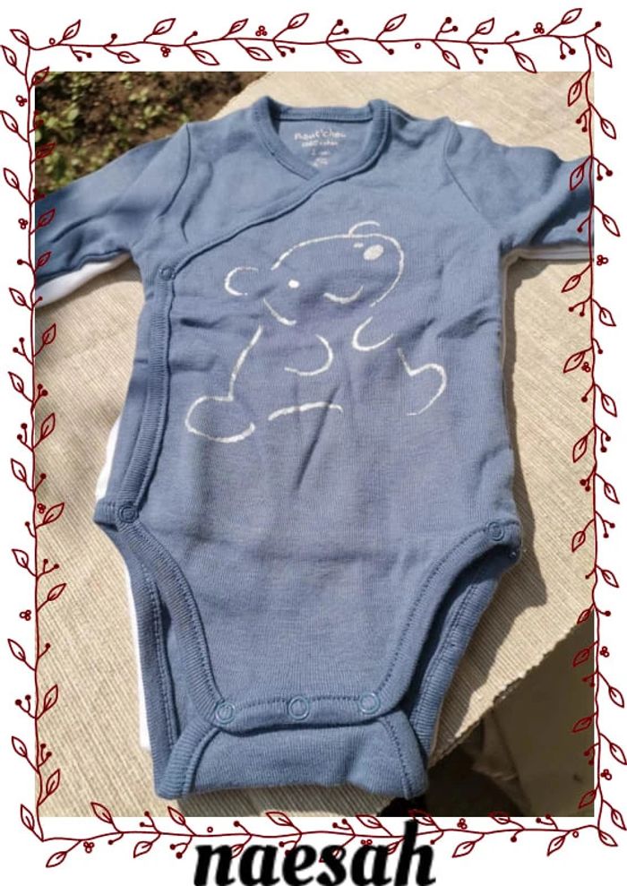 lot de 2 body bébé 1 mois - photo numéro 5