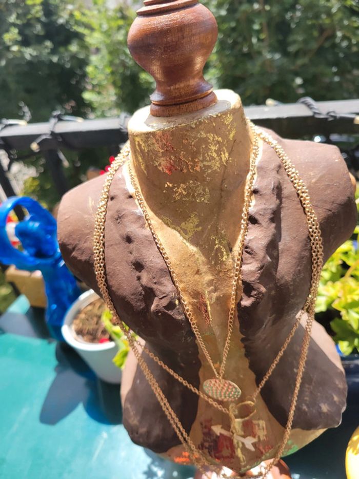 Collier blin bling 4 rangs différents - photo numéro 9