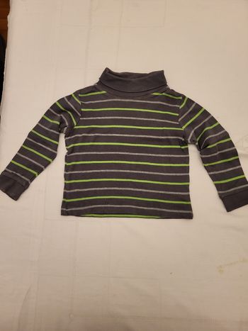 1 tee-shirt manche longue à col roulé garçon 3 ans 